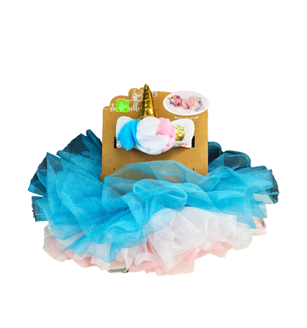 SET DE TUTU CON VENDA DE UNICORDIO 0/12M 840026