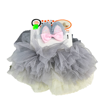 LITTLE ME SET DE TUTU CON VENDA DE CONEJITO 0/12M LM840107